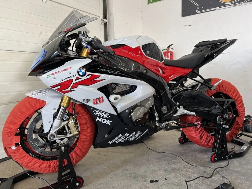 Motorcycle work at East London Motorcycles